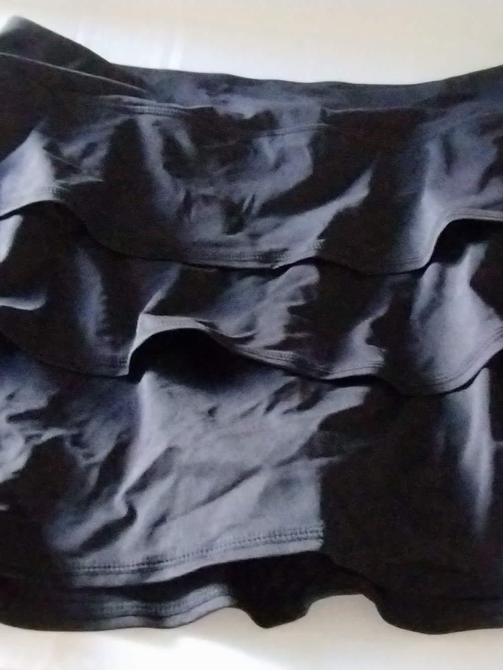 Ideology Black Tiered Ruffle Skater Skirt/Skort